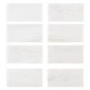 Carrara White 3 in. x 6 in. Honed Marble Wall and Floor Tile (10 sq. ft. /Case) by Jeffrey Court 2 Carrara White 3 in. x 6 in. Honed Marble Wall and Floor Tile (10 sq. ft. /Case) by Jeffrey Court -Tile Elegant Shop white jeffrey court marble tile 99090 64 1000