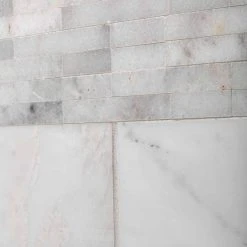 Venetian Brick White 11.625 in. x 12.5 in. Interlocking Polished Marble Mosaic Tile (10.09 sq. ft./Case) by Jeffrey Court 10 Venetian Brick White 11.625 in. x 12.5 in. Interlocking Polished Marble Mosaic Tile (10.09 sq. ft./Case) by Jeffrey Court -Tile Elegant Shop white jeffrey court marble tile 99581 a0 1000