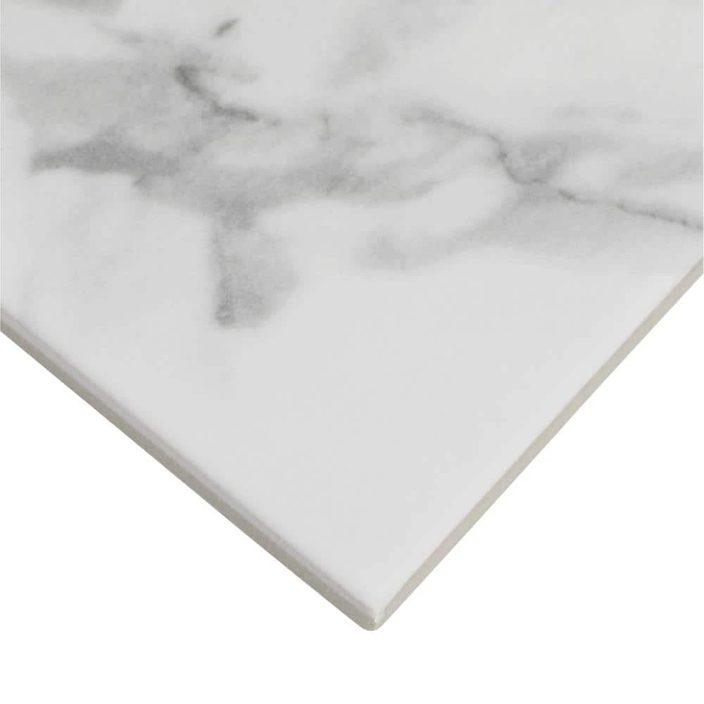 Spring Park White 4 in. x 12 in. Matte Porcelain Wall and Floor Tile (13.56 sq. ft./Case) by Jeffrey Court 11 Spring Park White 4 in. x 12 in. Matte Porcelain Wall and Floor Tile (13.56 sq. ft./Case) by Jeffrey Court - Image 9