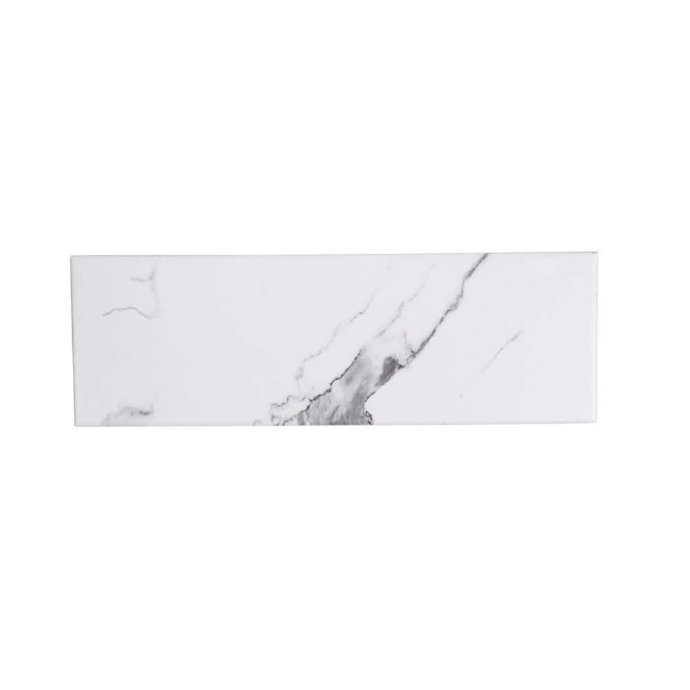 Spring Park White 4 in. x 12 in. Matte Porcelain Wall and Floor Tile (13.56 sq. ft./Case) by Jeffrey Court 3 Spring Park White 4 in. x 12 in. Matte Porcelain Wall and Floor Tile (13.56 sq. ft./Case) by Jeffrey Court