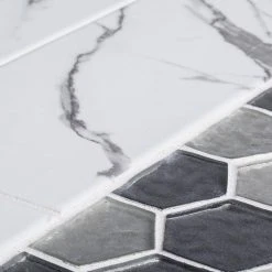 Spring Park White 4 in. x 12 in. Matte Porcelain Wall and Floor Tile (13.56 sq. ft./Case) by Jeffrey Court 18 Spring Park White 4 in. x 12 in. Matte Porcelain Wall and Floor Tile (13.56 sq. ft./Case) by Jeffrey Court -Tile Elegant Shop white jeffrey court porcelain tile 98492 77 1000