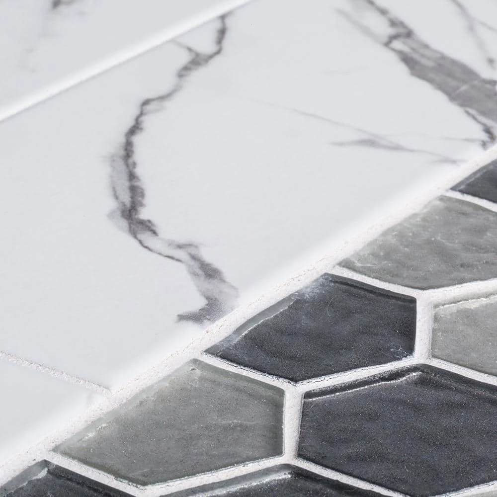 Spring Park White 4 in. x 12 in. Matte Porcelain Wall and Floor Tile (13.56 sq. ft./Case) by Jeffrey Court 9 Spring Park White 4 in. x 12 in. Matte Porcelain Wall and Floor Tile (13.56 sq. ft./Case) by Jeffrey Court - Image 7