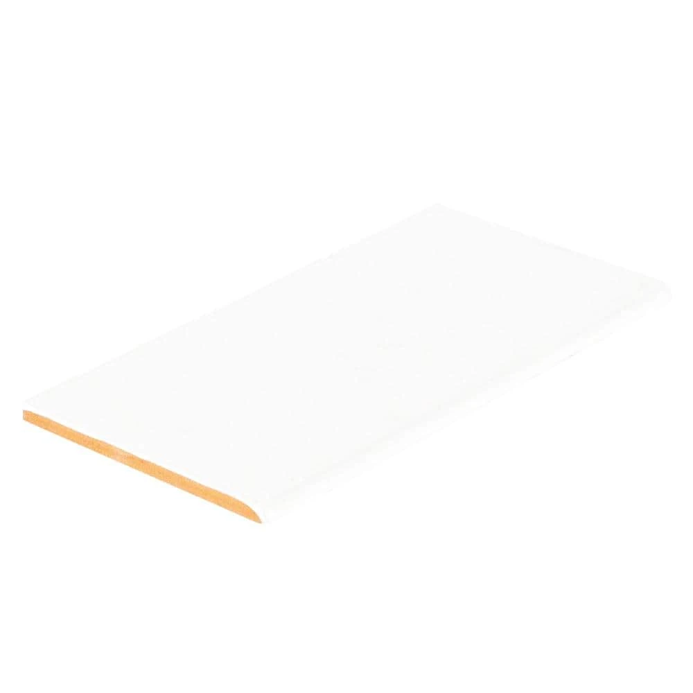 Fresh White 3 in. x 6 in. Glossy Ceramic Single Bullnose Wall Trim Tile by Jeffrey Court 7 Fresh White 3 in. x 6 in. Glossy Ceramic Single Bullnose Wall Trim Tile by Jeffrey Court - Image 5