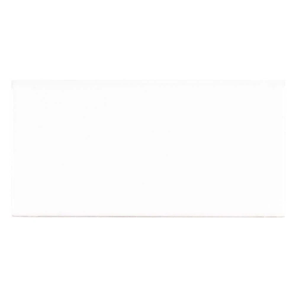 Fresh White 3 in. x 6 in. Glossy Ceramic Single Bullnose Wall Trim Tile by Jeffrey Court 3 Fresh White 3 in. x 6 in. Glossy Ceramic Single Bullnose Wall Trim Tile by Jeffrey Court