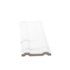 Carrara Inkjet White 3 in. x 12 in. Ceramic Wall Crown Trim Tile by Jeffrey Court -Tile Elegant Shop white jeffrey court tile trim 96020 c3 1000