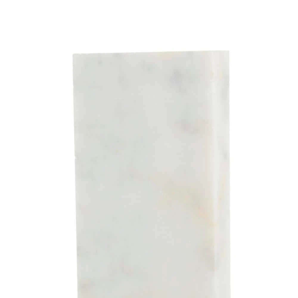 Italian White Carrara White 4 in. x 12 in. Honed Marble Wall Base Tile (1 Linear Foot) by Jeffrey Court 9 Italian White Carrara White 4 in. x 12 in. Honed Marble Wall Base Tile (1 Linear Foot) by Jeffrey Court - Image 7
