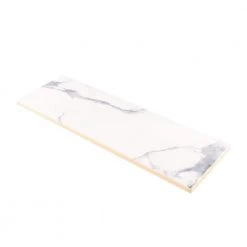 Glossy Ocean Carrara White 4 in. x 12 in. Subway Gloss Ceramic Wall Tile (9.687 sq. ft./Case) by Jeffrey Court 10 Glossy Ocean Carrara White 4 in. x 12 in. Subway Gloss Ceramic Wall Tile (9.687 sq. ft./Case) by Jeffrey Court -Tile Elegant Shop white ocean jeffrey court ceramic tile 13010 40 1000