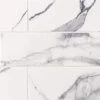 Glossy Ocean Carrara White 4 in. x 12 in. Subway Gloss Ceramic Wall Tile (9.687 sq. ft./Case) by Jeffrey Court 1 Glossy Ocean Carrara White 4 in. x 12 in. Subway Gloss Ceramic Wall Tile (9.687 sq. ft./Case) by Jeffrey Court -Tile Elegant Shop white ocean jeffrey court ceramic tile 13010 64 1000