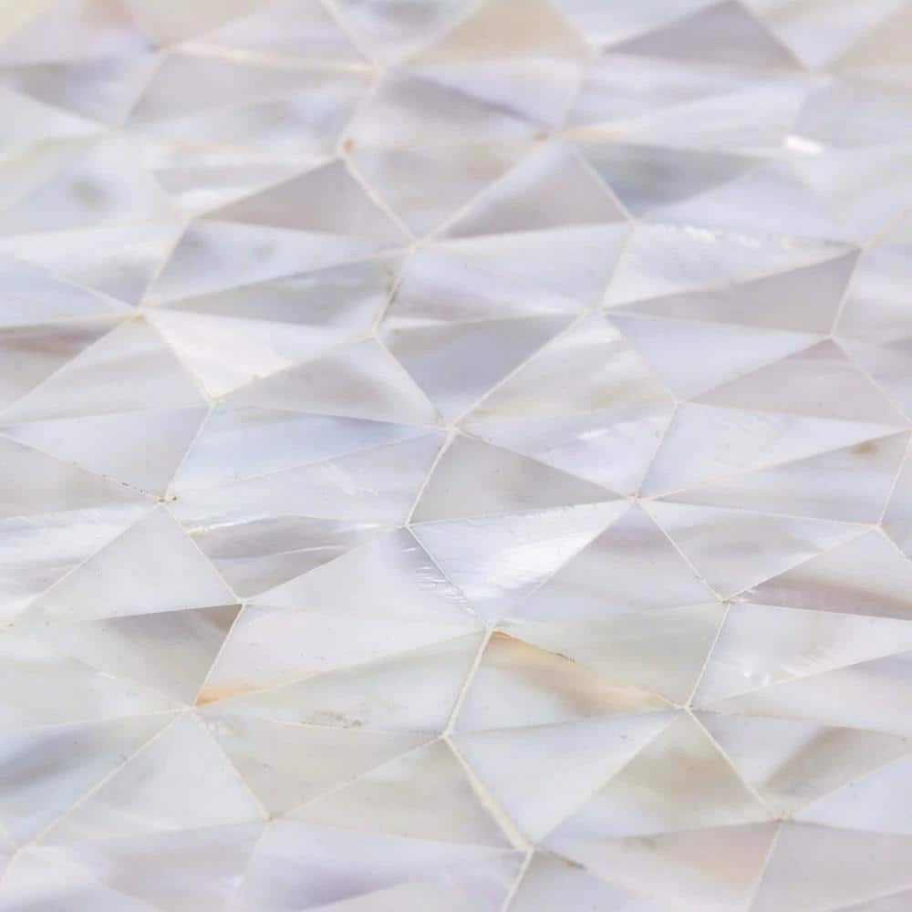 Lokahi White Troika 12.08 in. x 12.08 in. x 2 mm Pearl Shell Mosaic Tile by Ivy Hill Tile 9 Lokahi White Troika 12.08 in. x 12.08 in. x 2 mm Pearl Shell Mosaic Tile by Ivy Hill Tile - Image 7